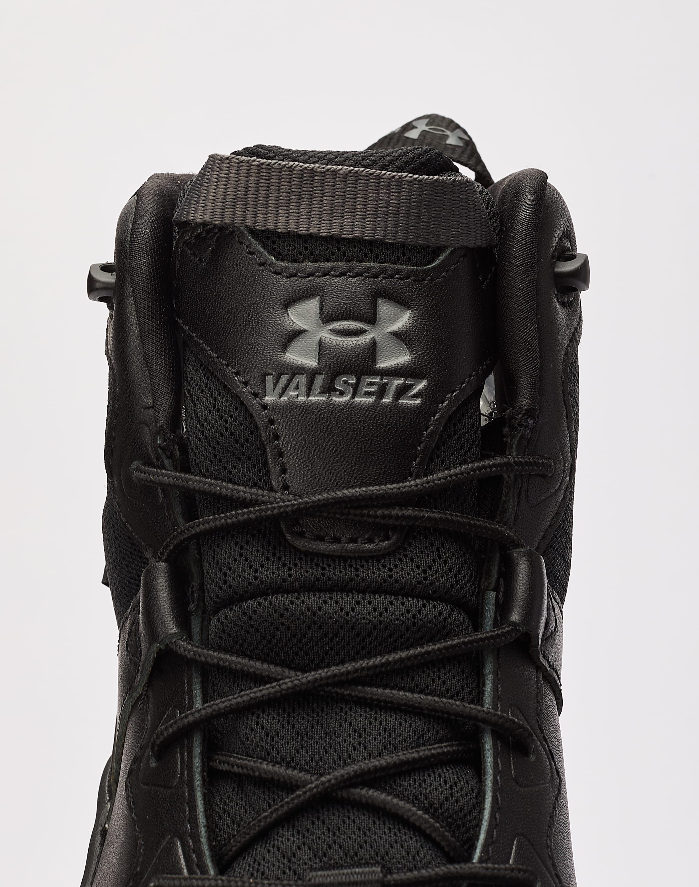 shoes Under Armour Micro G Valsetz Mid Leather WP - 001/Black/Jet Gray -  men´s 