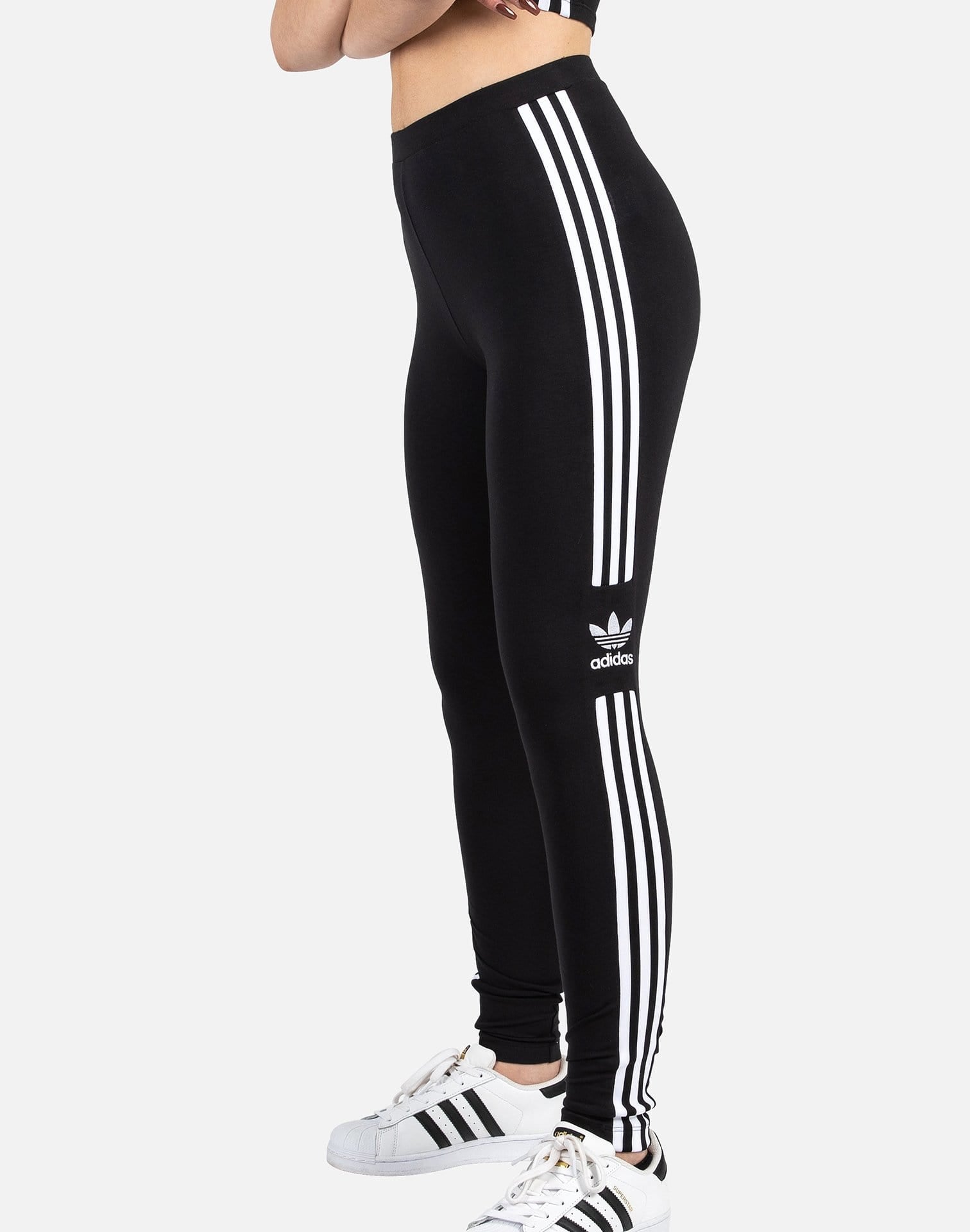 Buy Adidas Originals Trefoil Leggings - Black/White | Nelly.com