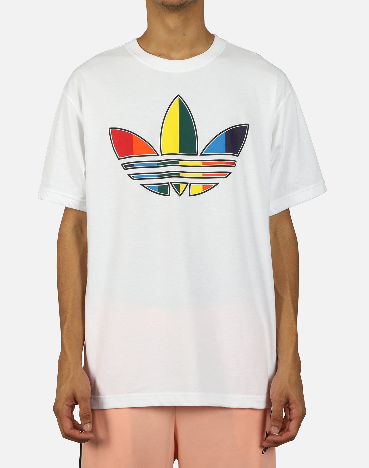 adidas Men's Multicolor Trefoil Tee