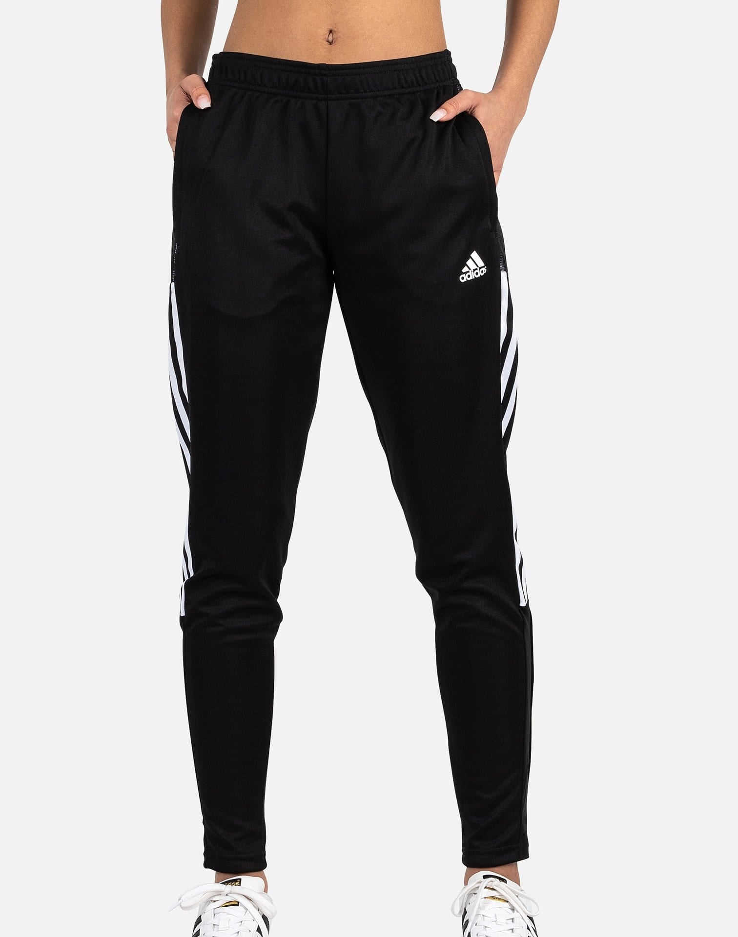 adidas Essentials Warmup Tricot Regular 3stripes Track Pants in Pink   Lyst