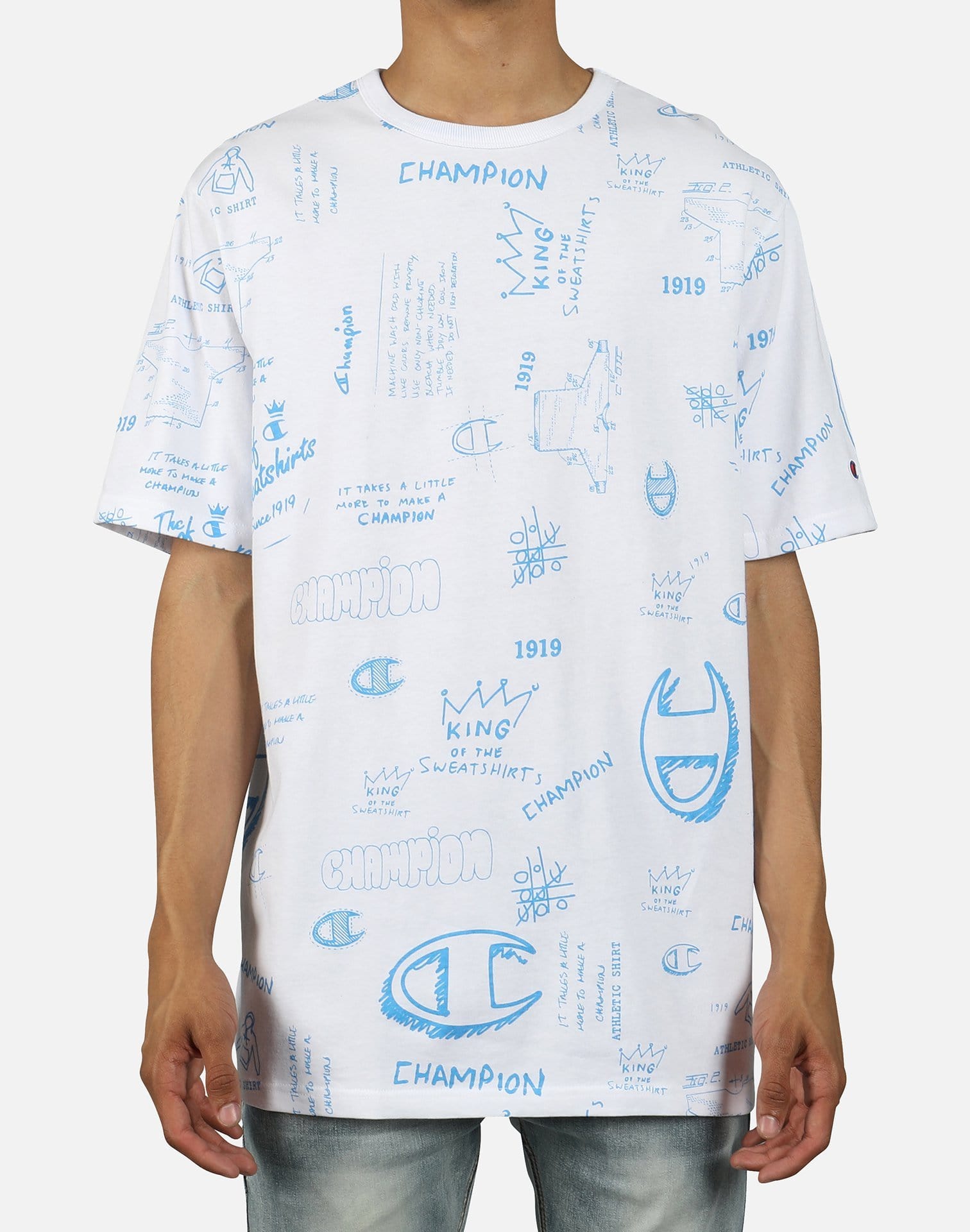 Champion Men's Scribble Script Logo Tee