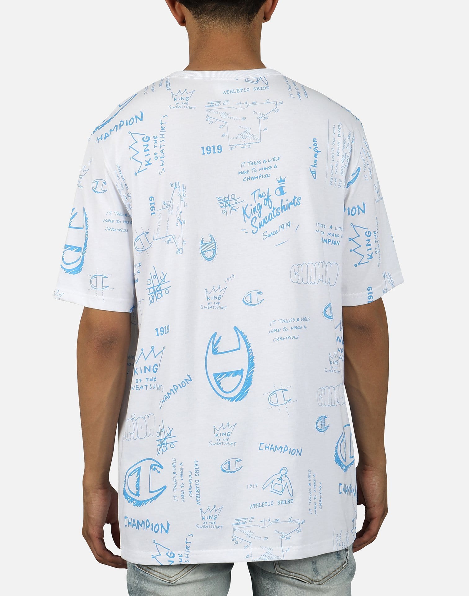 Champion Men's Scribble Script Logo Tee