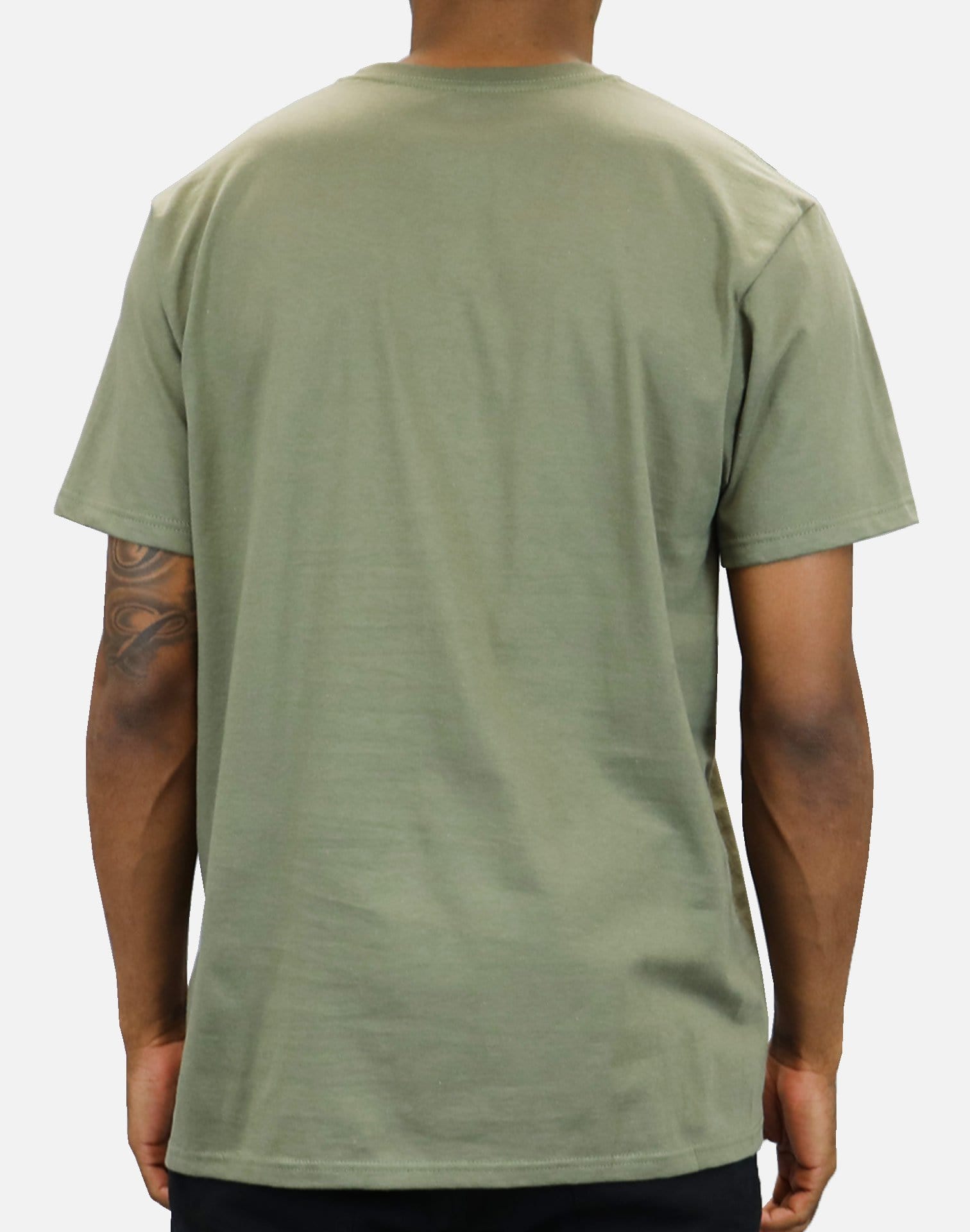 Denim House Basic Crew Neck Tee (Olive)