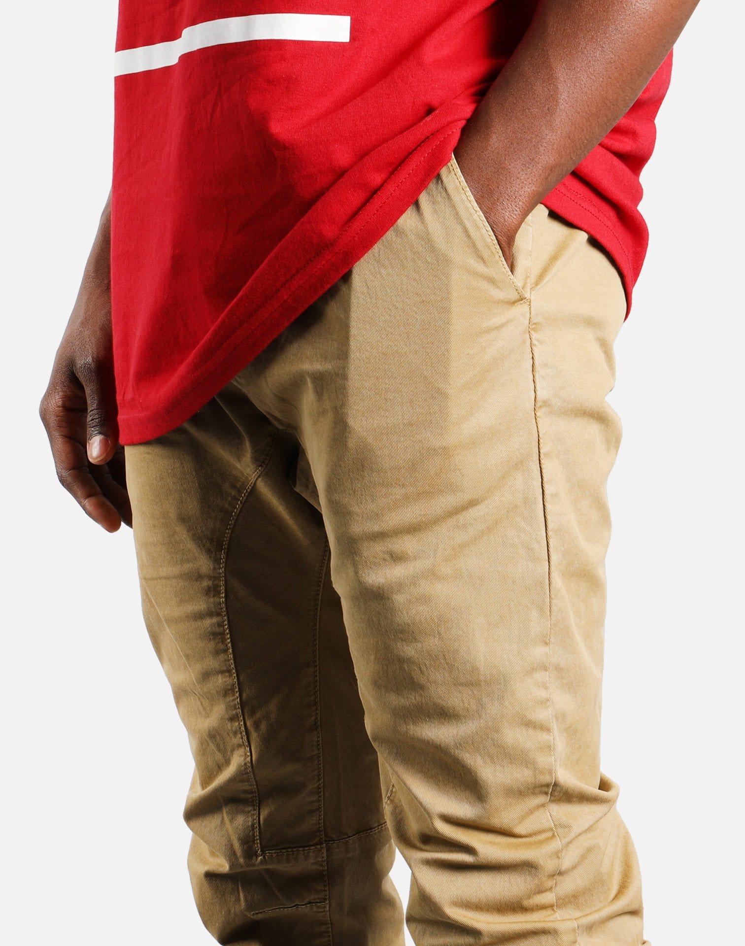 Denim House Twill Joggers (Tan)