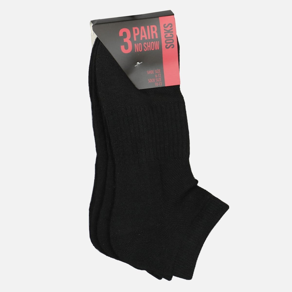 Don't Overthink It Basic No-Show Socks (Black)