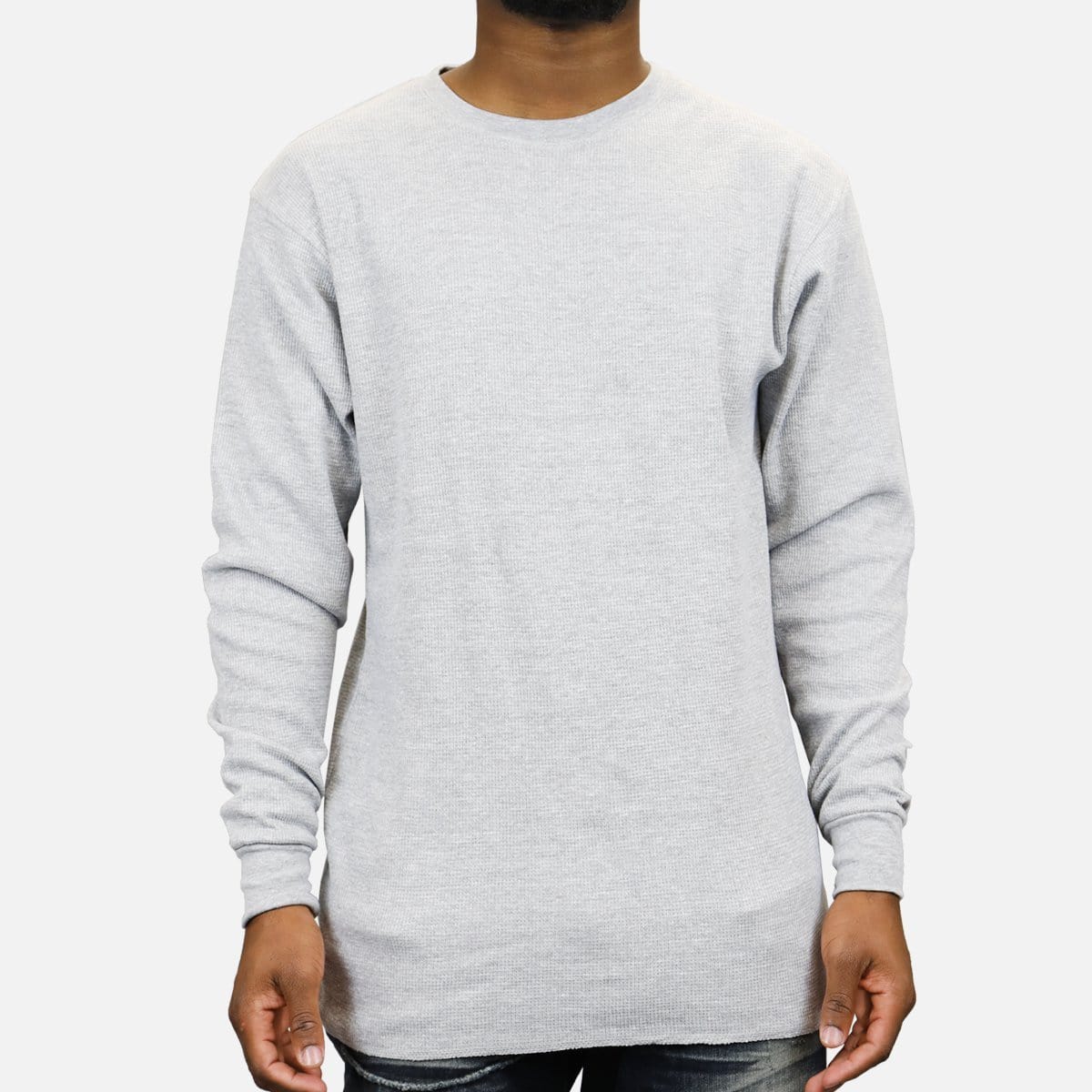 Denim House Basic Thermal Shirt (Heather Grey)