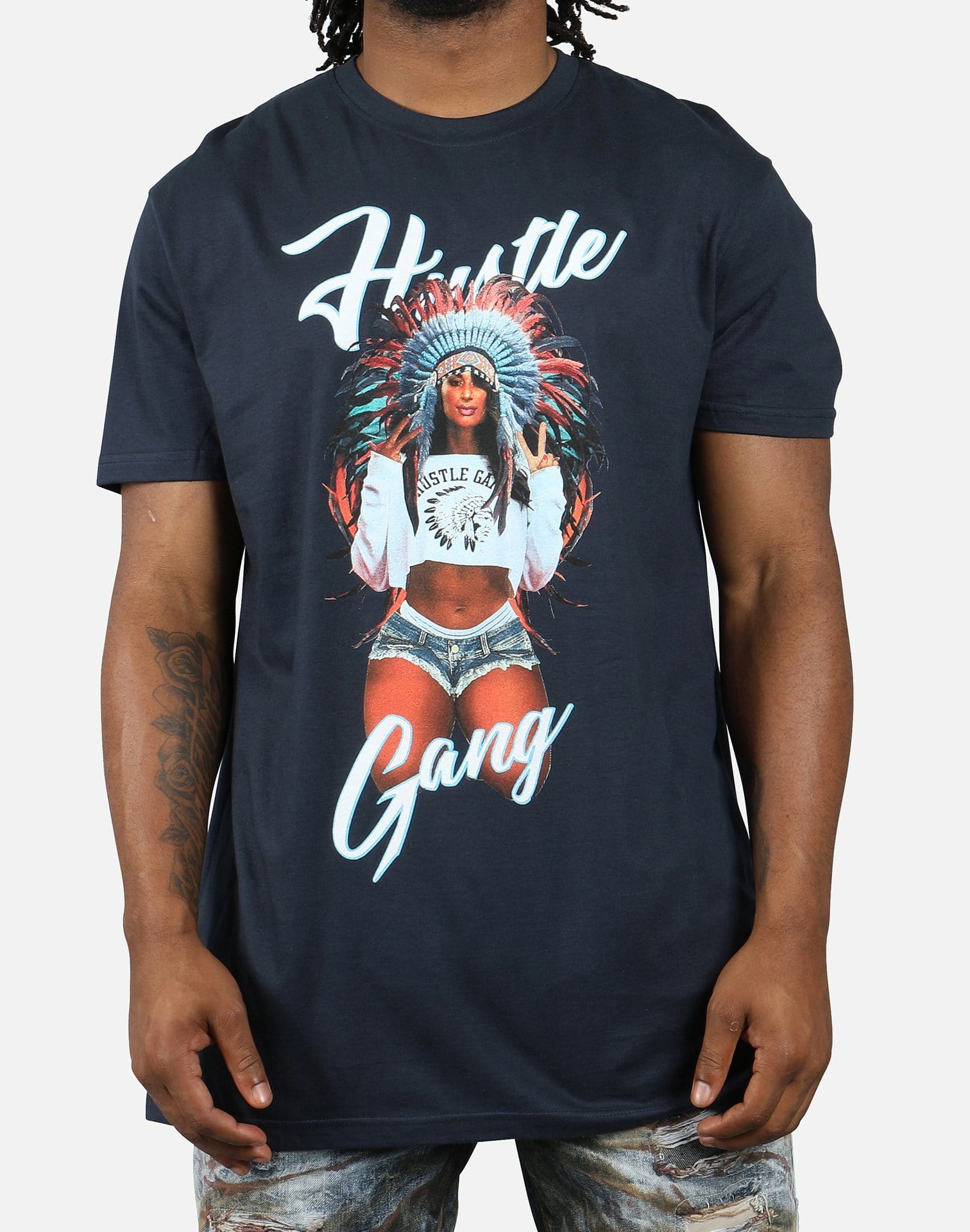 Hustle Gang Peach Baby Tee