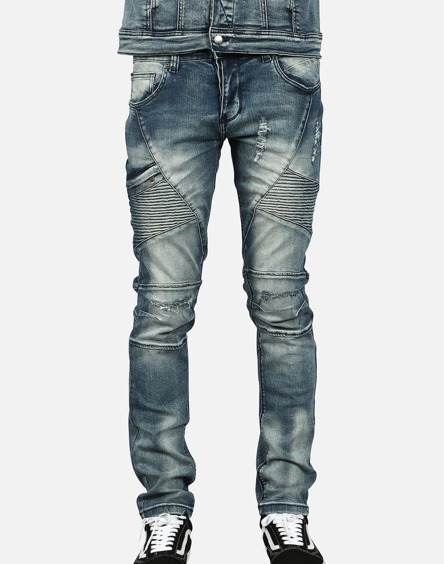 Kilogram Men's Moto Thigh Jeans