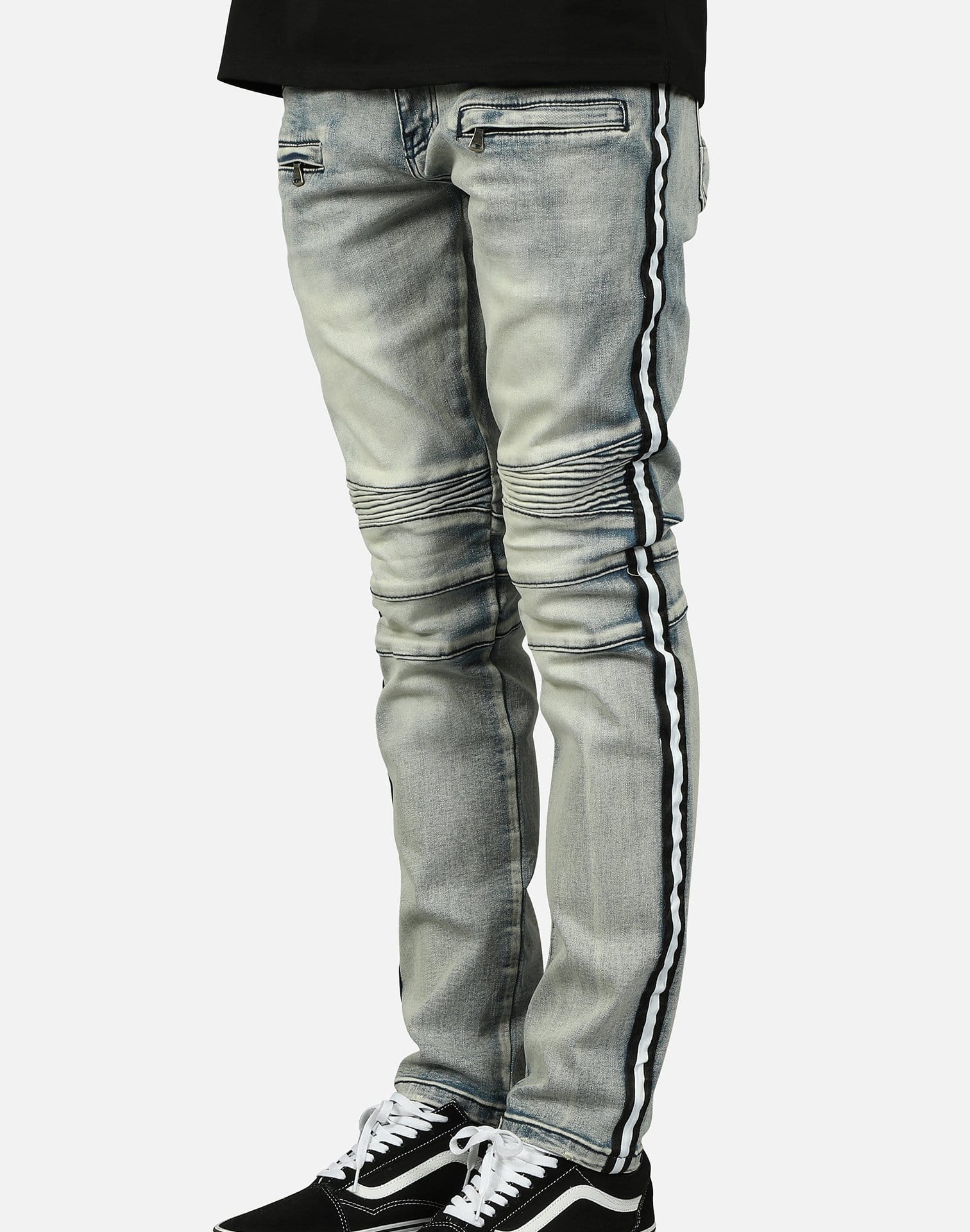 Kilogram STRIPED MOTOR JEANS