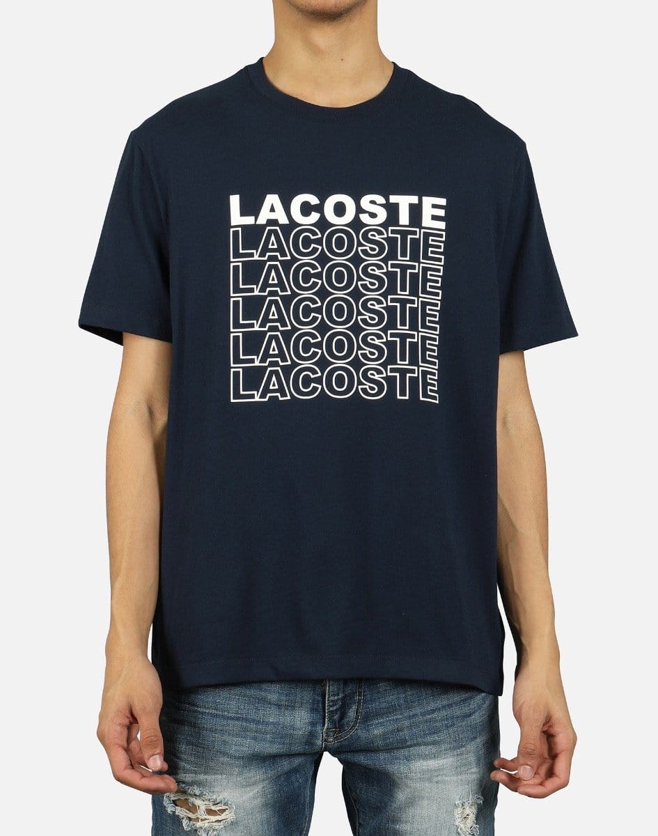 Lacoste Men's Croc Lettering Graphic Tee