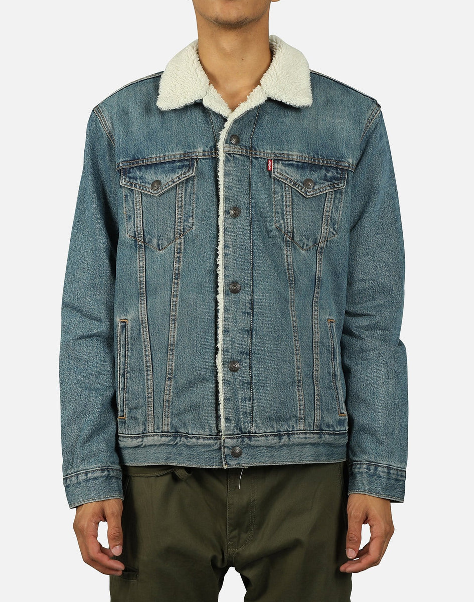 Levi SHERPA TRUCKER DENIM JACKET – DTLR