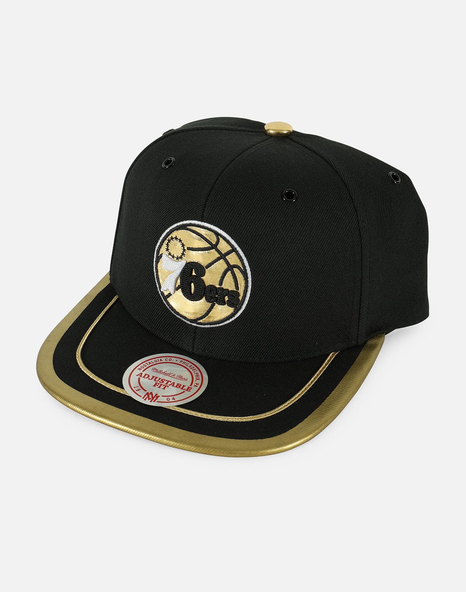 Mitchell & Ness NBA PHILADELPHIA 76ERS SOUTACHE VIZ SNAPBACK HAT