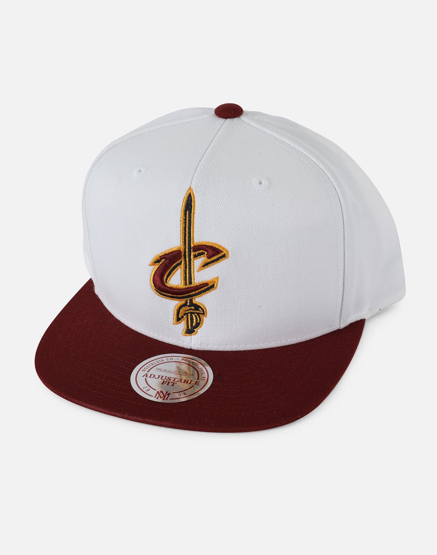 Mitchell and Ness Cleveland Cavaliers XL Logo 2 Tone Snapback