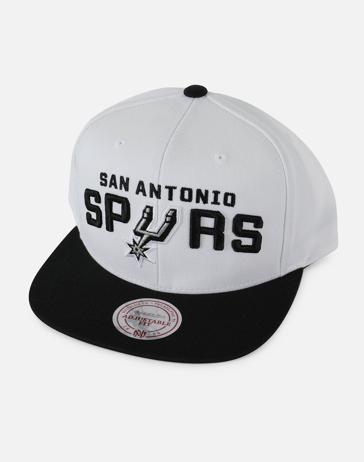 Mitchell and Ness San Antonio Spurs XL Logo 2 Tone Snapback