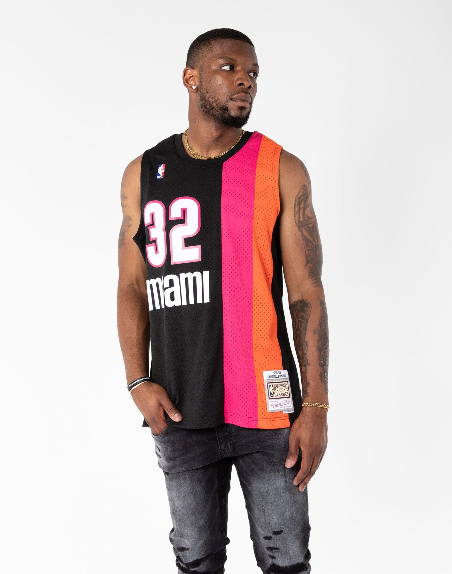 NBA Throwback Jerseys - Miami Heat Shaquille O'Neal & more