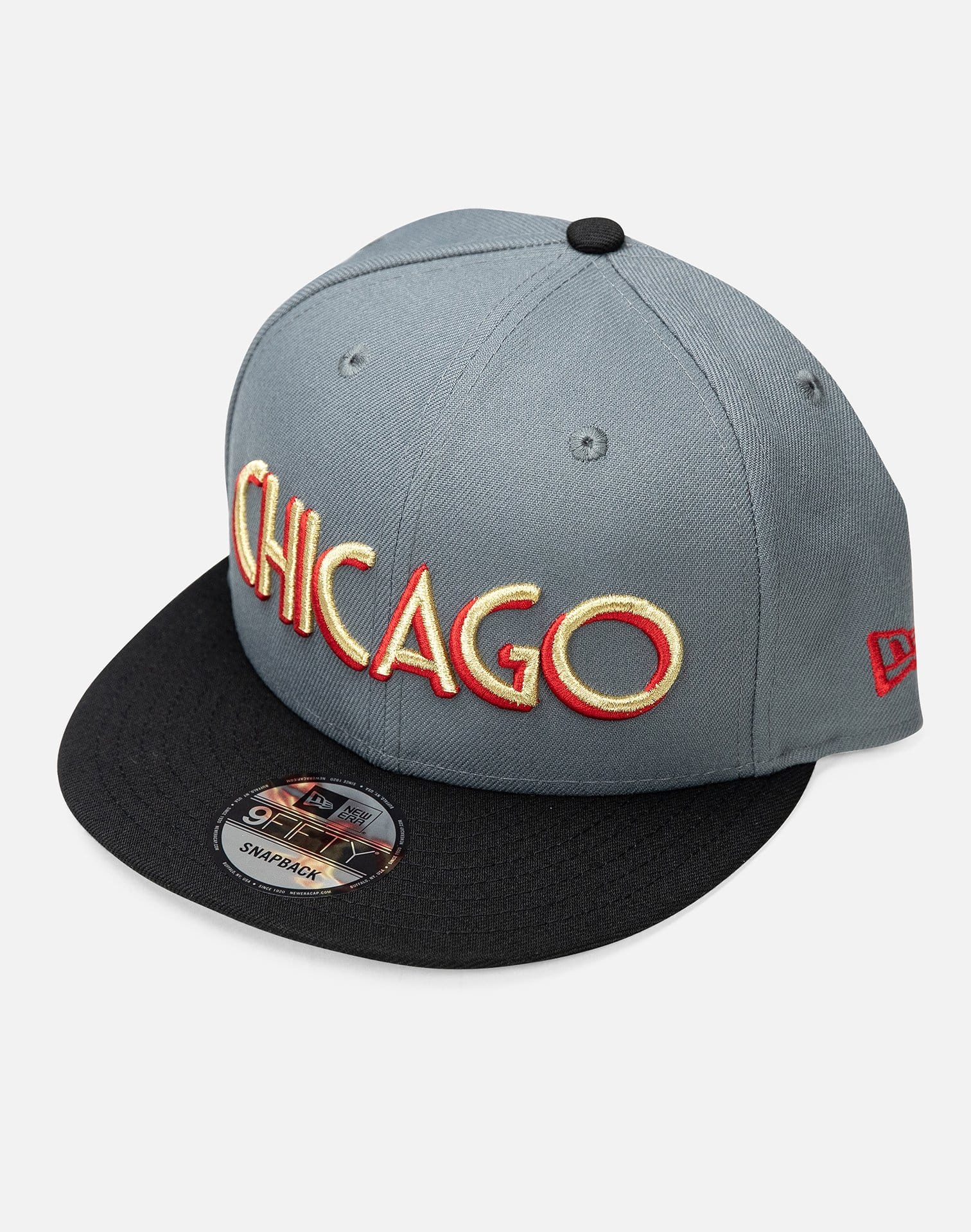 New Era Flat Brim 9FIFTY Chicago Bulls NBA Black Snapback Cap