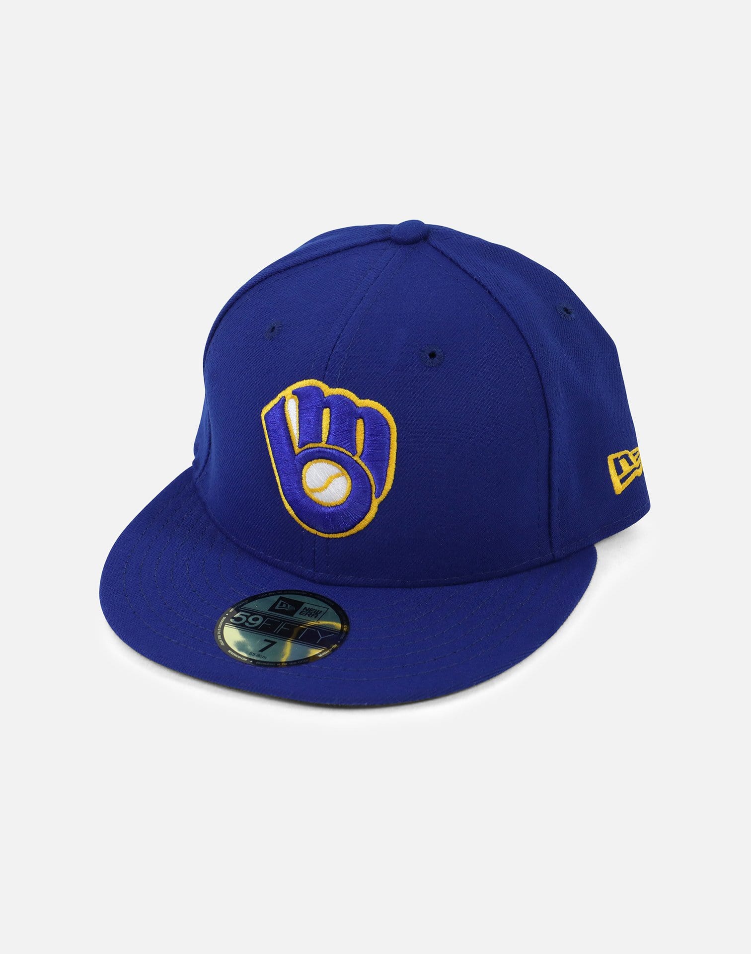 New Era Milwaukee Brewers Glove Authentic Fitted Hat