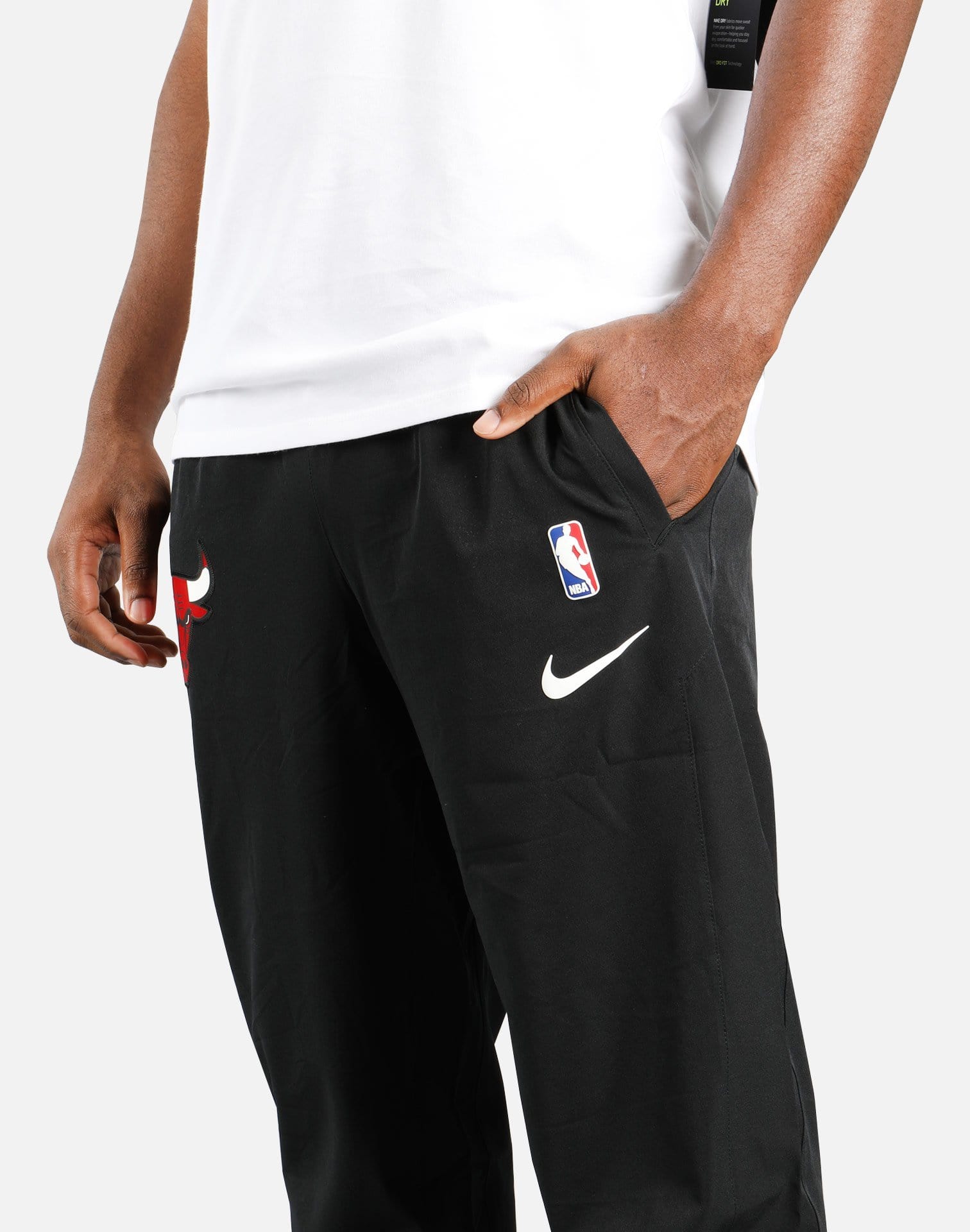 Nike CHICAGO BULLS SHOWTIME PANTS Black - BLACK/WHITE