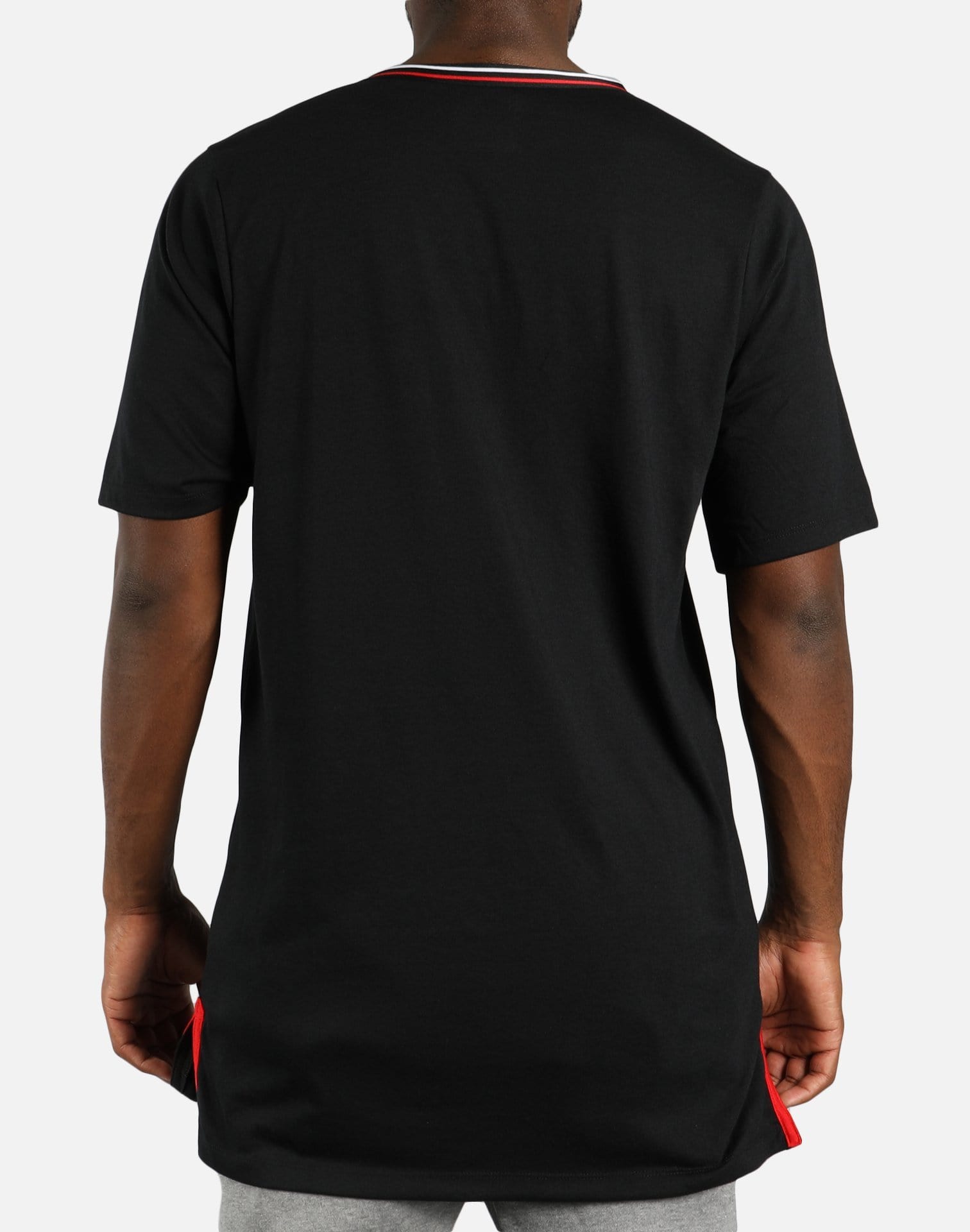 Nike NBA Chicago Bulls Shirt Sleeve Top (Black/Black-University Red)