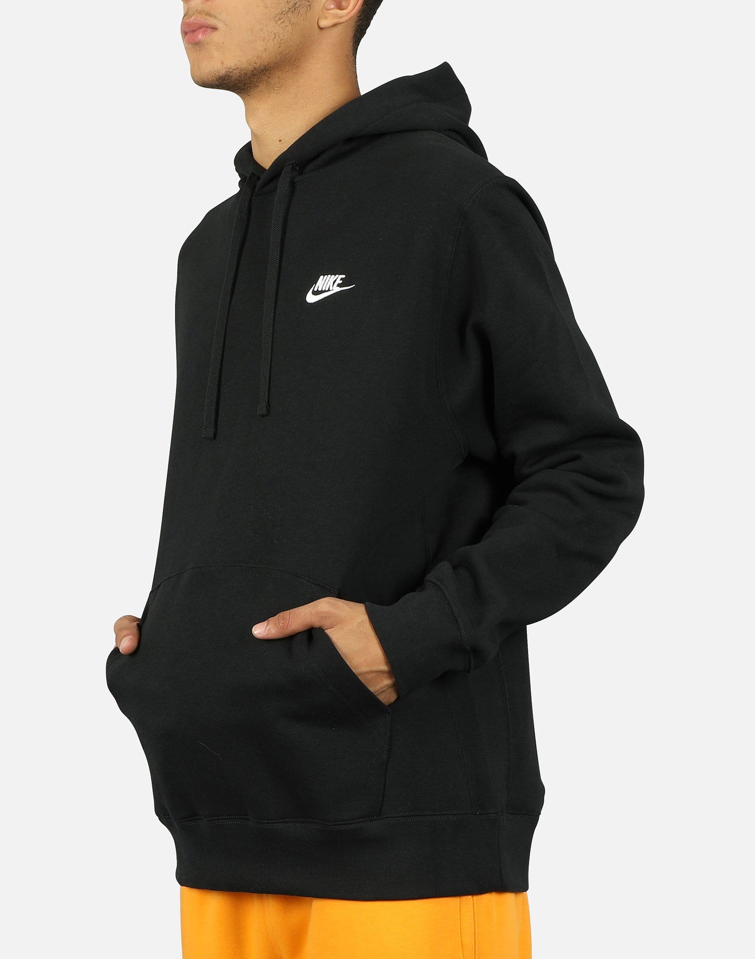 Shop Nike NSW Club Fleece Pullover Hoodie BV2654-010 black