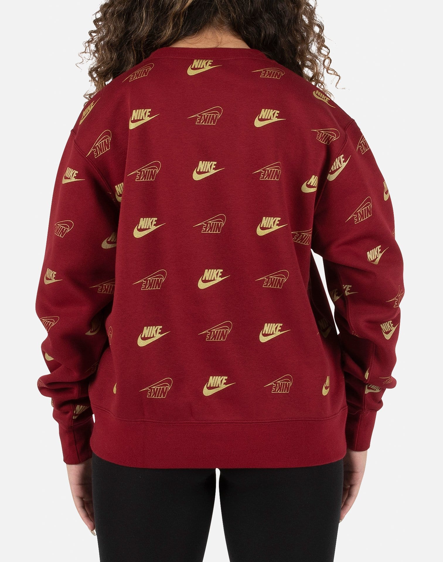 Nike Women's NSW Shine All Over Print Crew