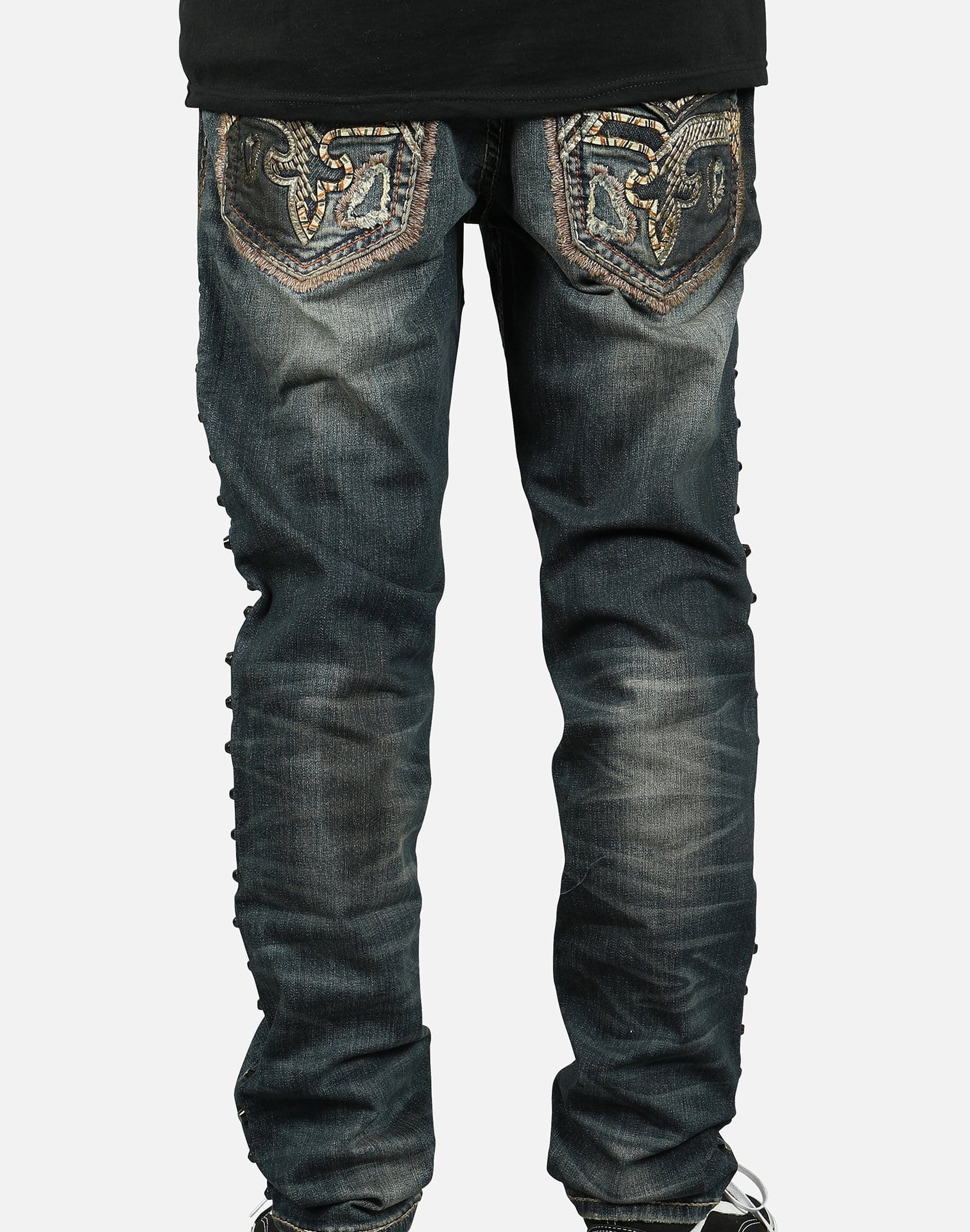 Rock Revival Men's Lampson K201 Biker Jeans