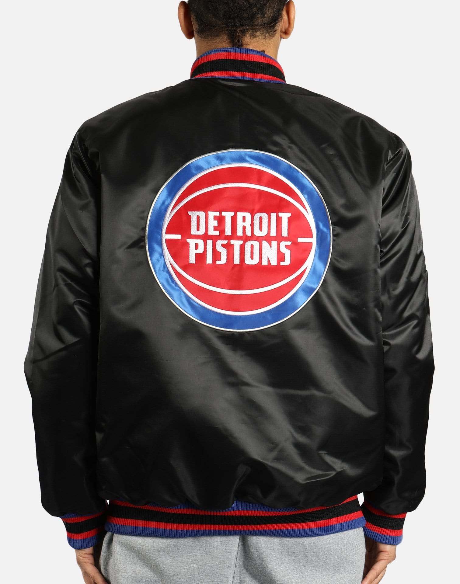 Detroit Pistons Starter The Power Forward Full Snap Jacket - Royal
